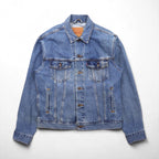 Levi's USA-Made Relaxed Trucker Denim Trucker Jacket, Size L, Indigo and Blue, 70507-0389