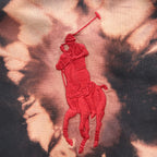 Ralph Lauren Tie-dye Bleached Button-down Shirt, S, Black, Big Pony Embroidery