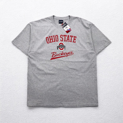 ovd old varsity brand college print T-shirt XL gray NCAA OHIO STATE Buckeyes unused
