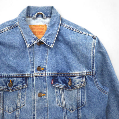 Levi's USA-Made Relaxed Trucker Denim Trucker Jacket, Size L, Indigo and Blue, 70507-0389