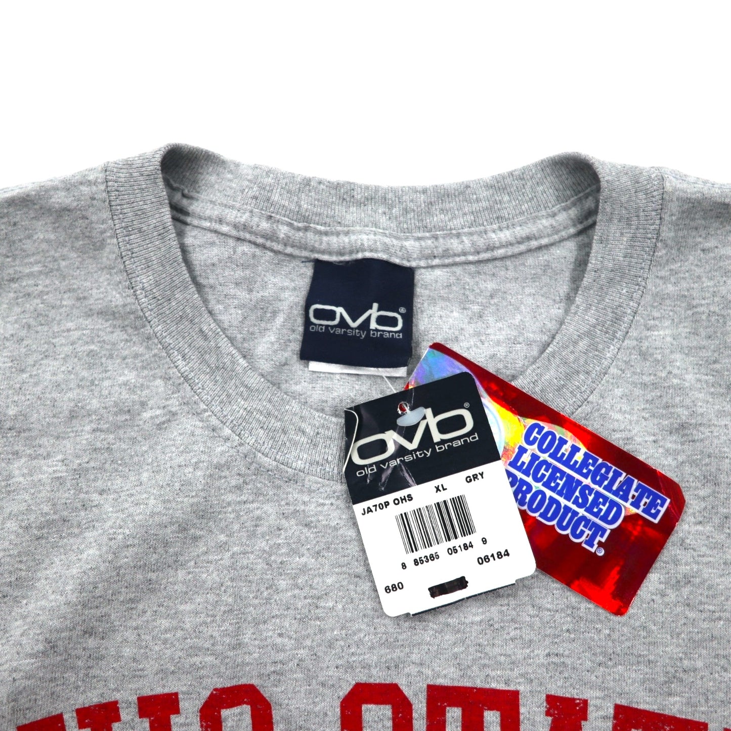 ovd old varsity brand college print T-shirt XL gray NCAA OHIO STATE Buckeyes unused