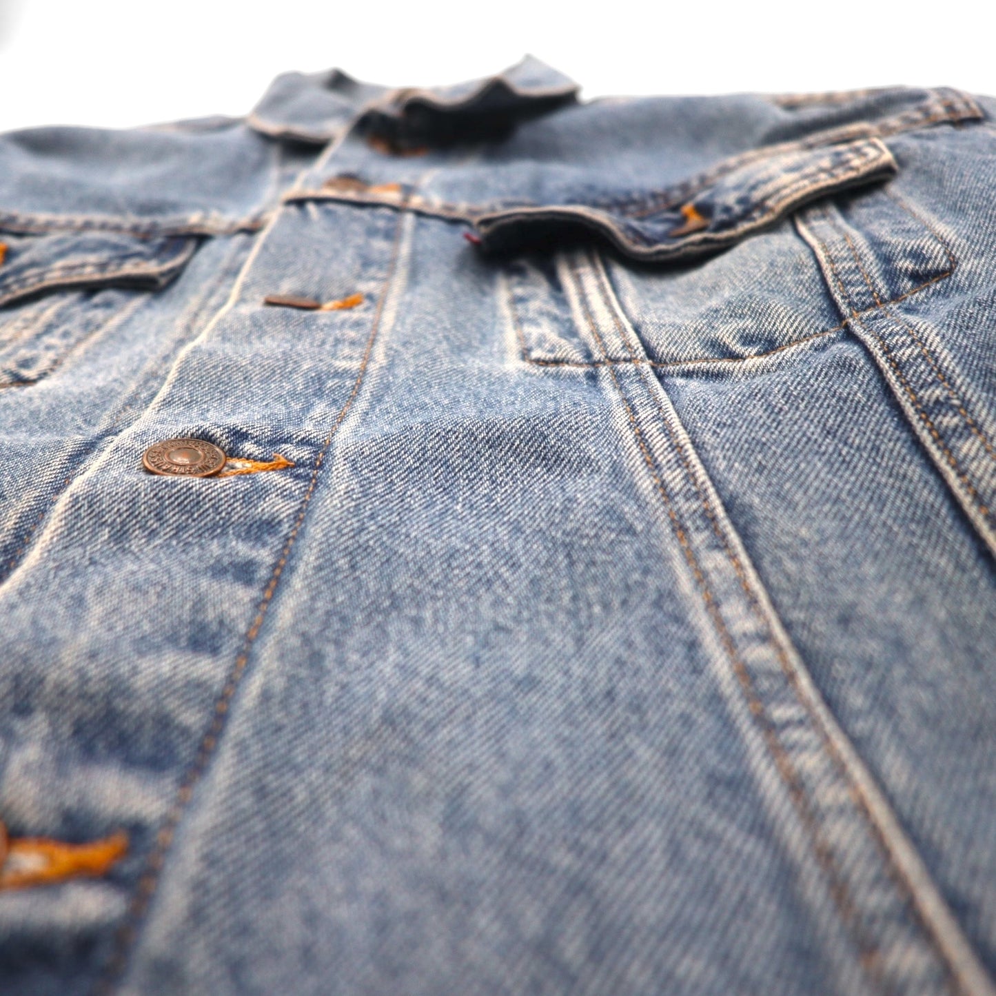 Levi's USA-Made Relaxed Trucker Denim Trucker Jacket, Size L, Indigo and Blue, 70507-0389