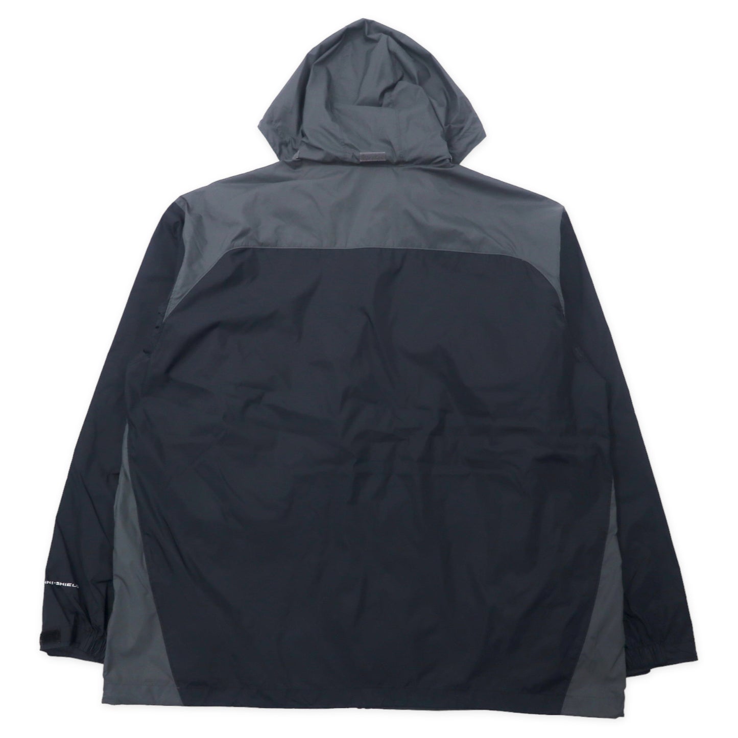 Columbia マウンテンパーカー レインジャケット XXL グレー ブラック ナイロン OMNI-SHIELD フード収納式 Glennaker Lake Rain Jacket RM2015