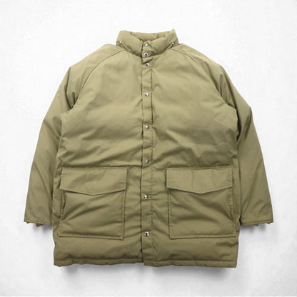 Woolrich 80年代 65/35クロス ボリューム ダウンジャケット XL ベージュ 白タグ フード着脱 ドローコード