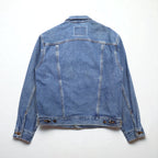 Levi's USA-Made Relaxed Trucker Denim Trucker Jacket, Size L, Indigo and Blue, 70507-0389