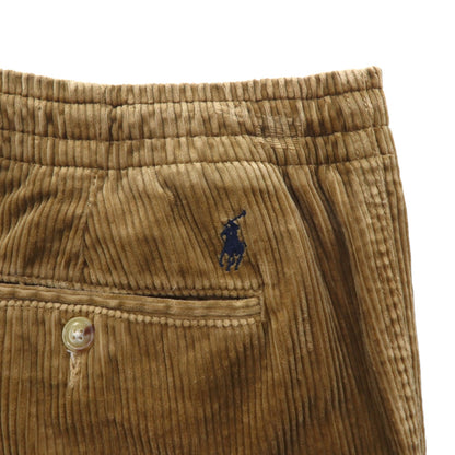Polo Ralph Lauren イージー スラックス コーデュロイ チノパンツ L ベージュ 太畝 テーパード ダブルカフス