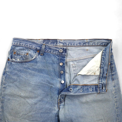 Levi's 90年代 USA製 501XX カットオフ デニム ショートパンツ XL インディゴ ブルー ボタン裏520 501-0000