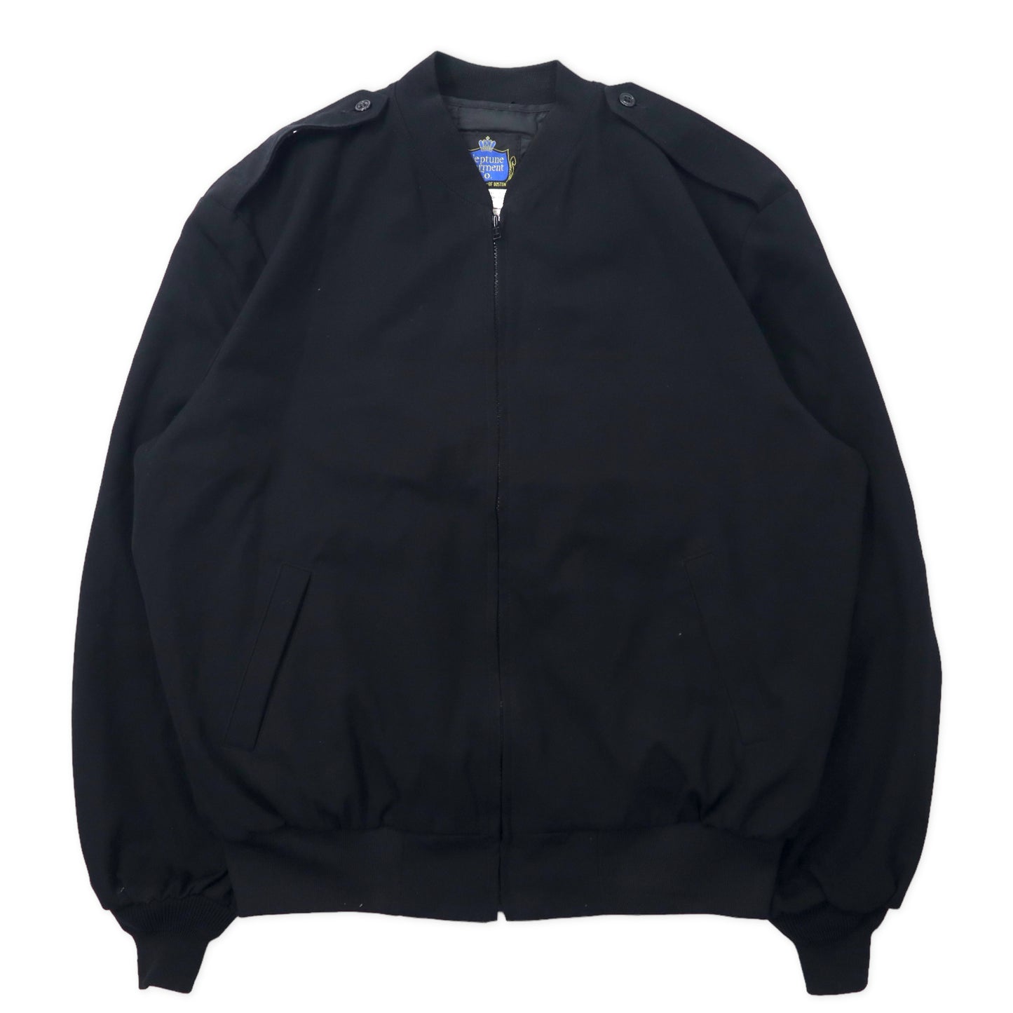 US NAVY WINDBREAKER JACKET 90年代 オフィサージャケット XL ブラック ポリエステル ウール ライナー着脱式 ミリタリー