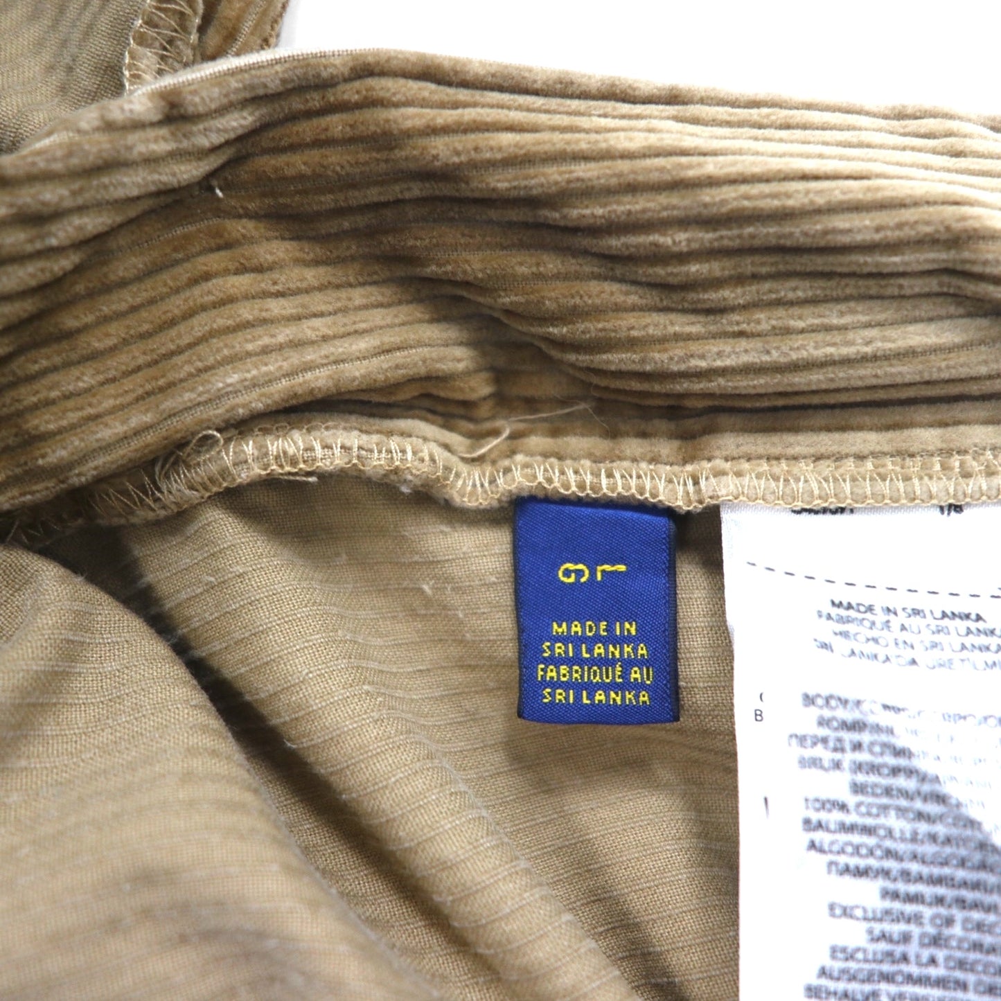 Polo Ralph Lauren イージー スラックス コーデュロイ チノパンツ L ベージュ 太畝 テーパード ダブルカフス