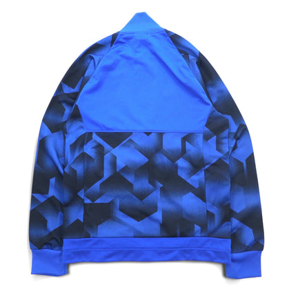 adidas トラックジャケット ジャージ M ブルー CLIMALITE 3ストライプ RENGI B46918