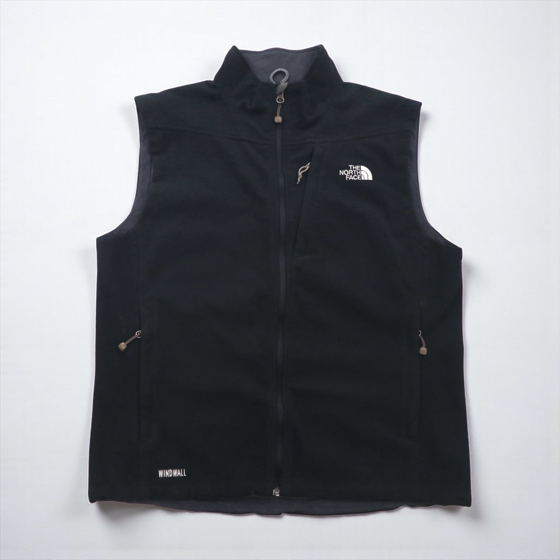 THE NORTH FACE フルジップ フリース ベスト L ブラック WINDWALL ポリエステル