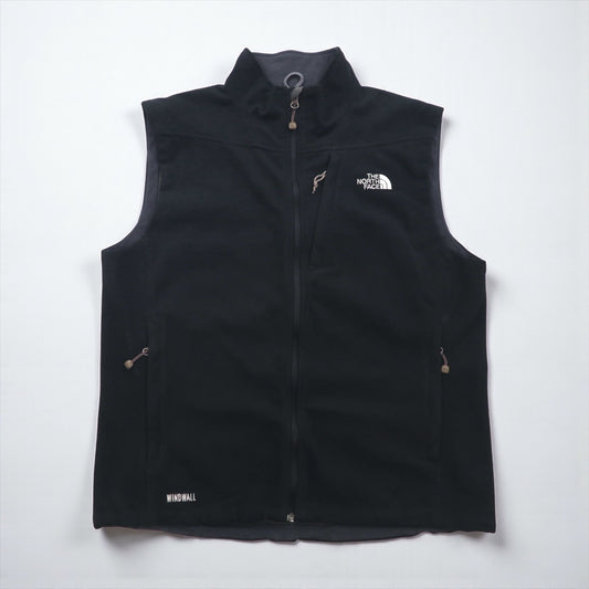 THE NORTH FACE フルジップ フリース ベスト L ブラック WINDWALL ポリエステル