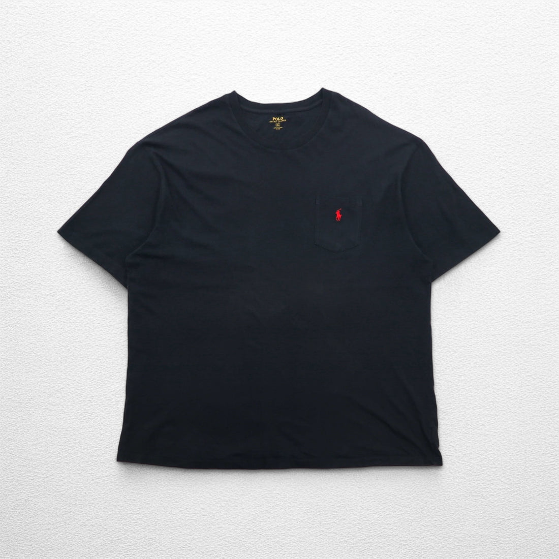 POLO RALPH LAUREN ポケット付き Tシャツ ポケTee 3XL ブラック スモールポニー刺繍
