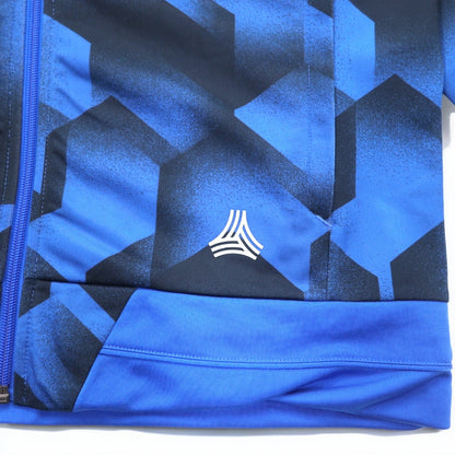 adidas トラックジャケット ジャージ M ブルー CLIMALITE 3ストライプ RENGI B46918