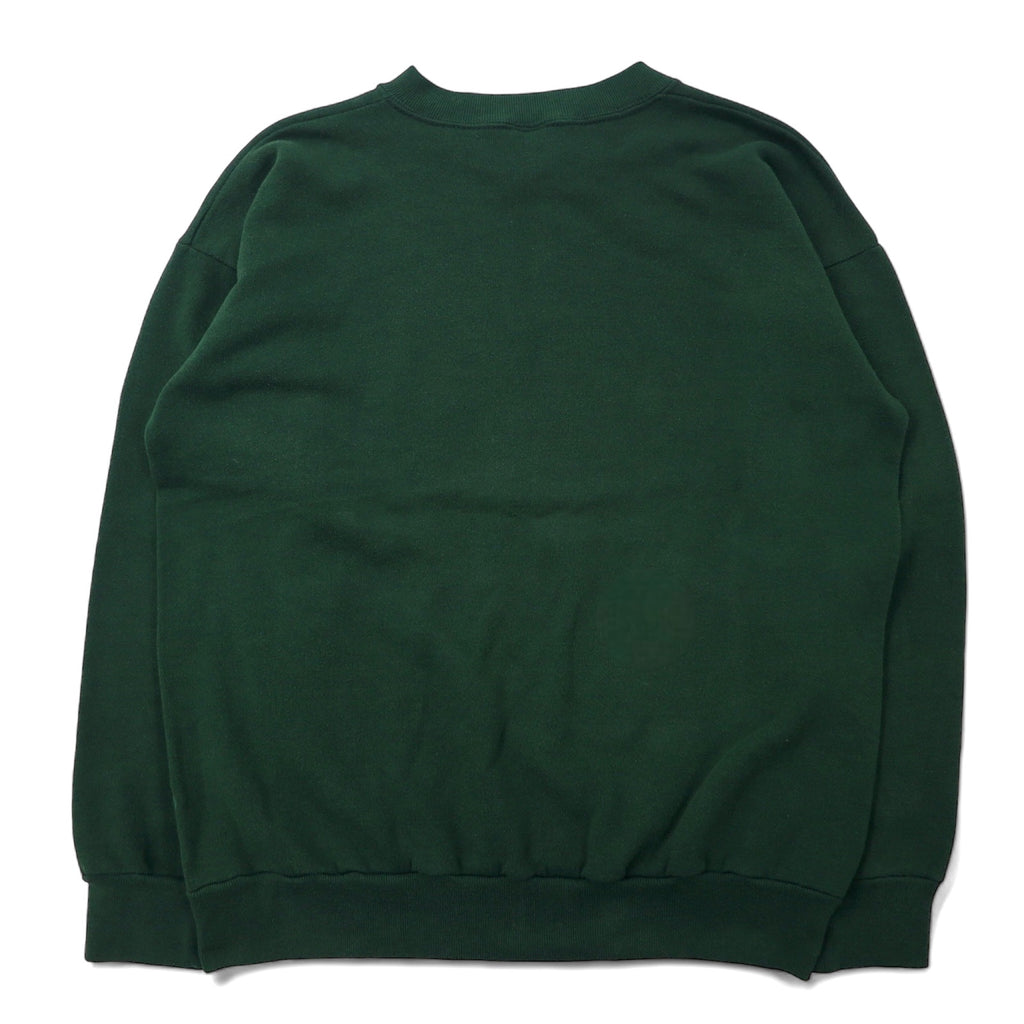 Made in USA 90s LOGO 7 NFL Print Sweatshirt L Green Cotton GREEN BAY PACKERS