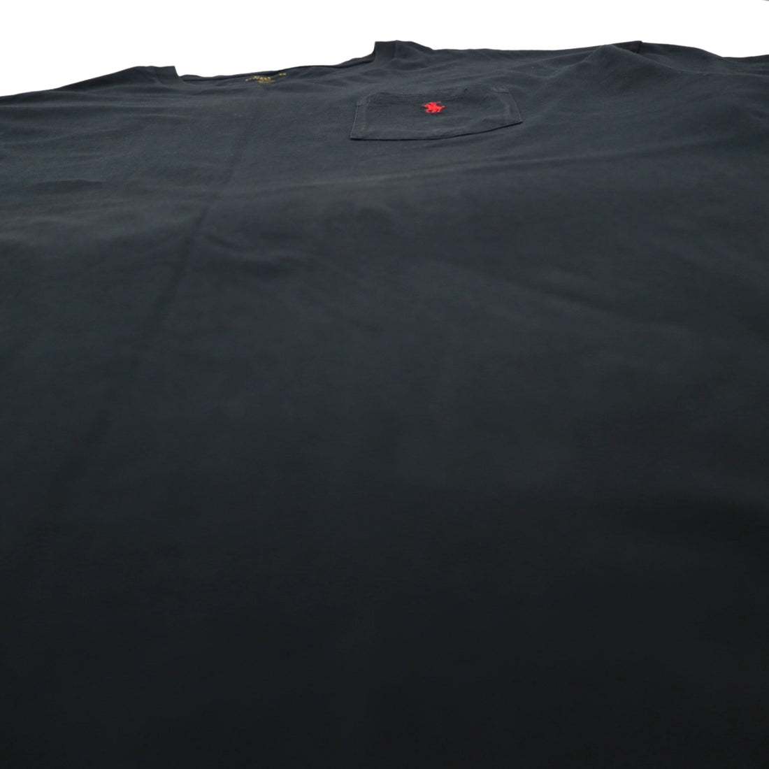 POLO RALPH LAUREN ポケット付き Tシャツ ポケTee 3XL ブラック スモールポニー刺繍