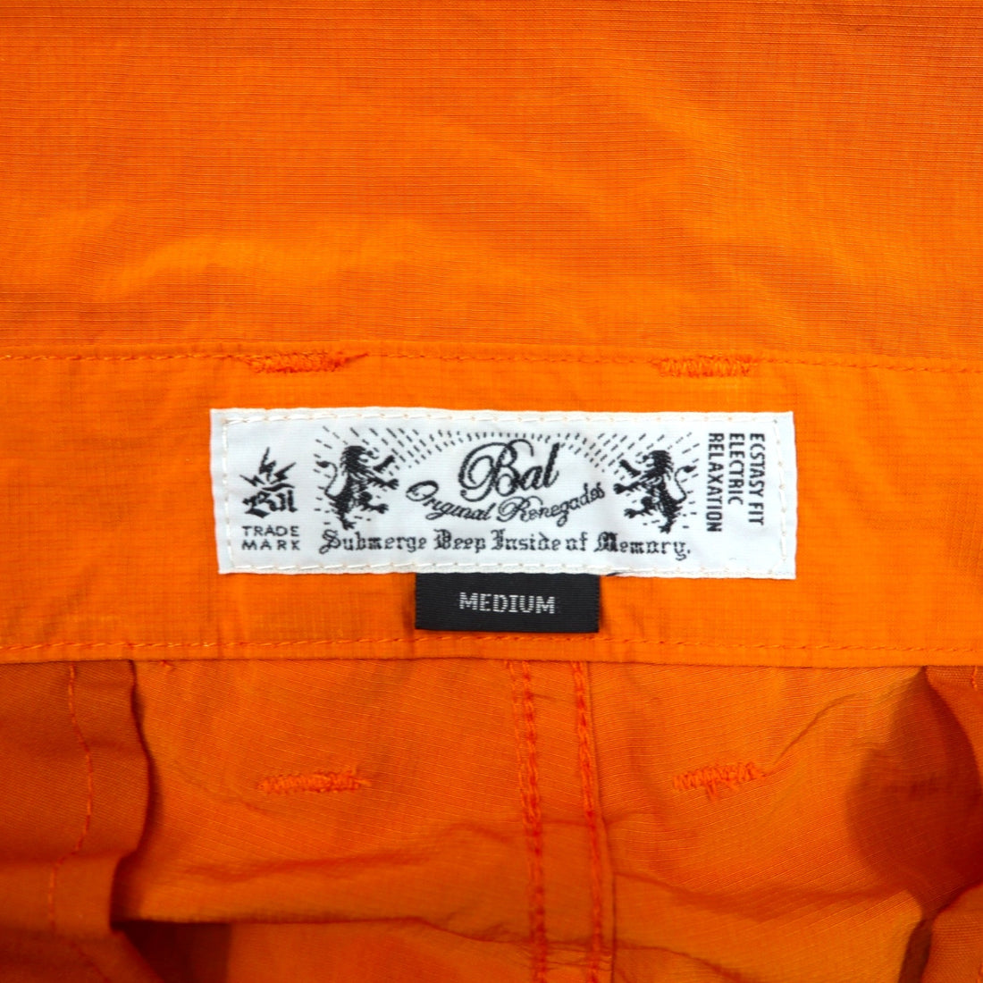 BAL ( balanceweardesign ) ナイロン ジップ オーバーオール WASHED NYLON ZIP OVERALLS M オレンジ BAL-1985