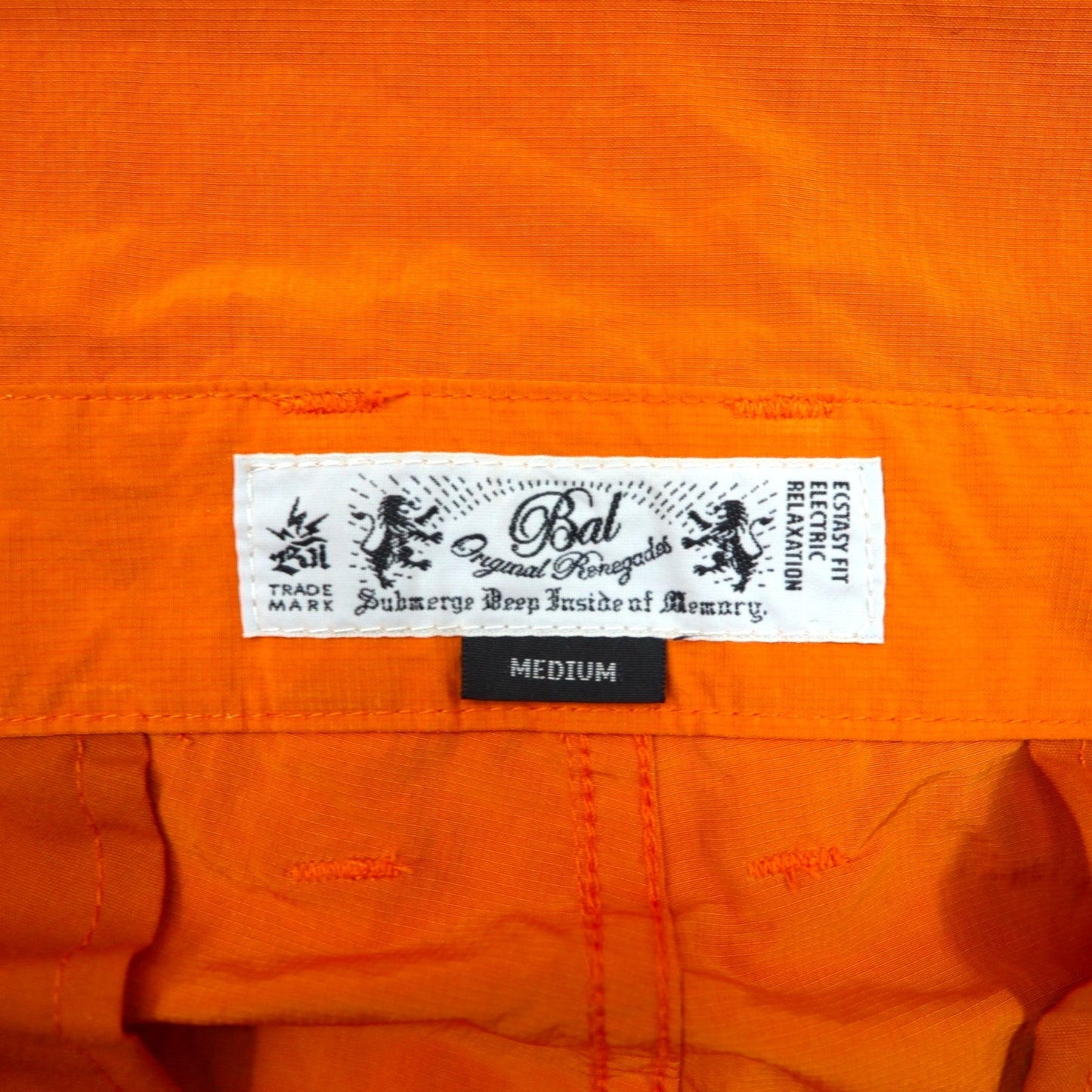 BAL (balanceweardesign) Washed Nylon Zip Overalls, Size M, Orange, BAL-1985