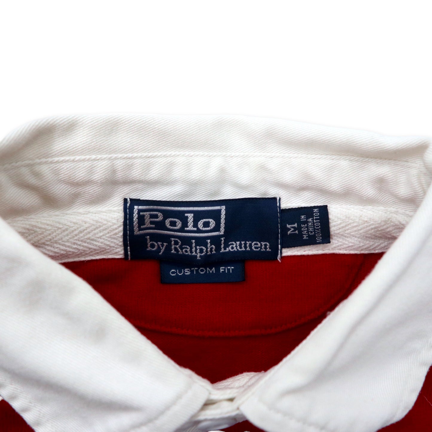 Polo by Ralph Lauren マルチボーダー ラガーシャツ M マルチカラー コットン スモールポニー刺繍 CUSTOM FIT