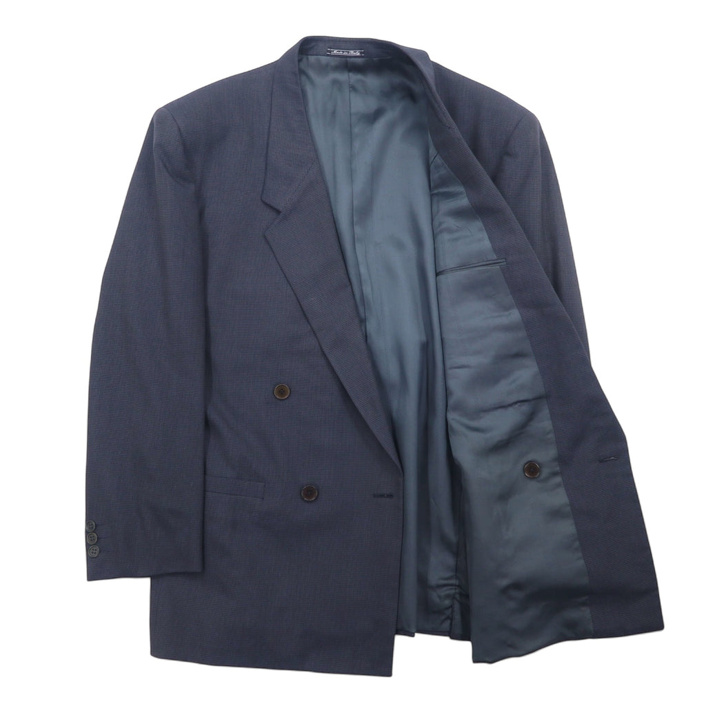 Gianni Versace Italian made old double tailored jacket L grey wool
