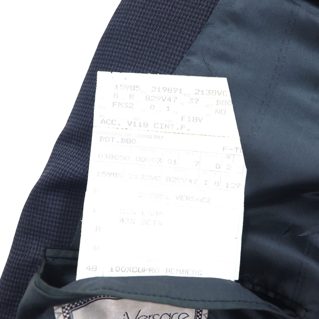 Gianni Versace Italian made old double tailored jacket L grey wool
