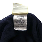 90s OARSMAN College Print Pullover Hoodie, Size XL, Navy, Fleece-Lined, TVCC Arch Logo, Made in Mexico