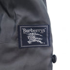 Burberrys Old Double Breasted Tailored Jacket XL Grey Wool Stripe Made in Japan