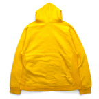 STEVE AND BARRY'S Reverse Weave Pullover Hoodie M Yellow MICHIGAN Arch Logo Big Size