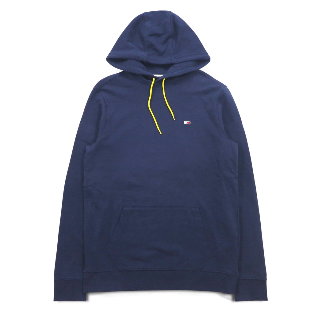 TOMMY JEANS Pullover Hoodie L Navy Back Print Mikina Flag Graphic DM0DM08703