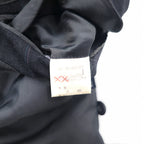 Burberrys Old Double Breasted Tailored Jacket XL Grey Wool Stripe Made in Japan