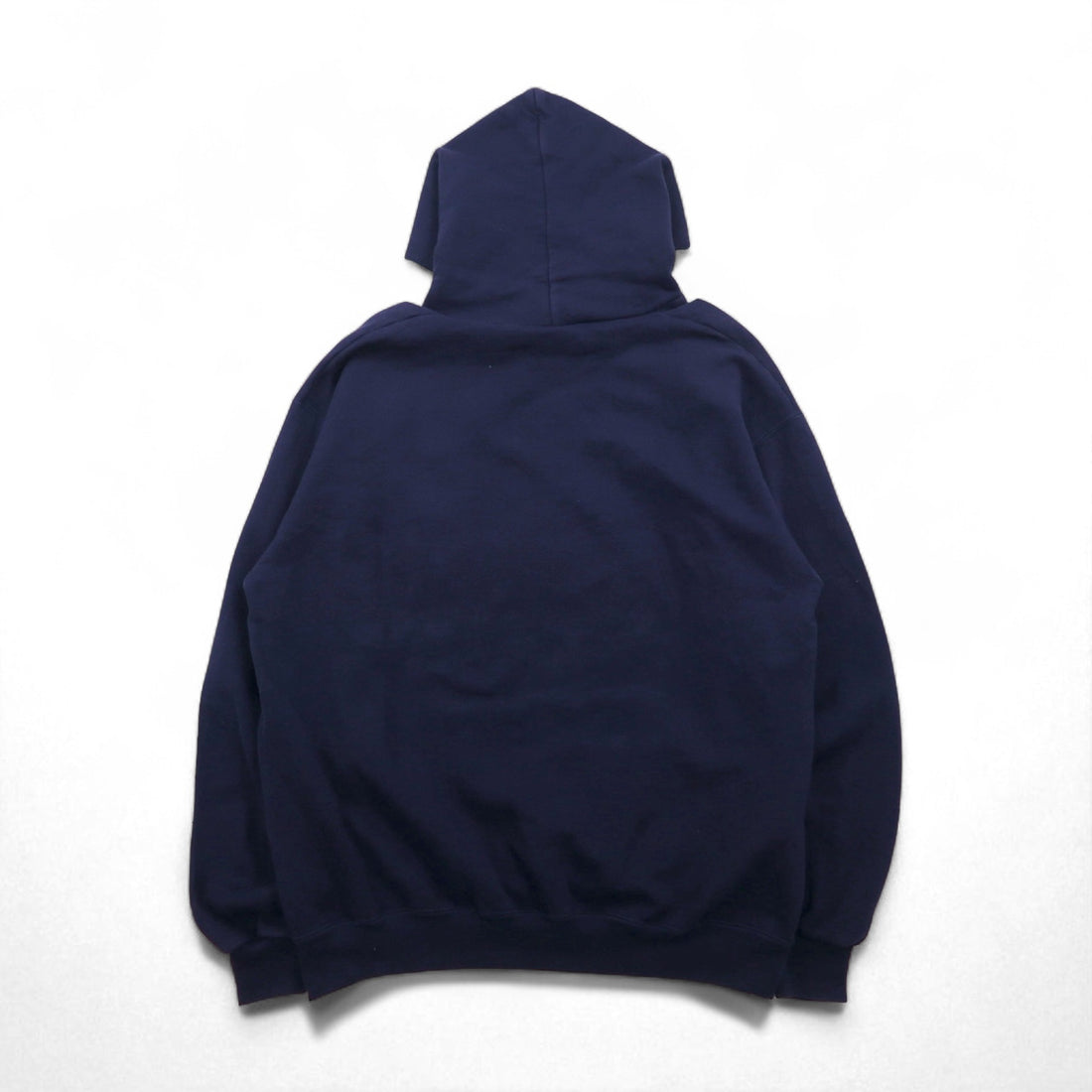 90s OARSMAN College Print Pullover Hoodie, Size XL, Navy, Fleece-Lined, TVCC Arch Logo, Made in Mexico