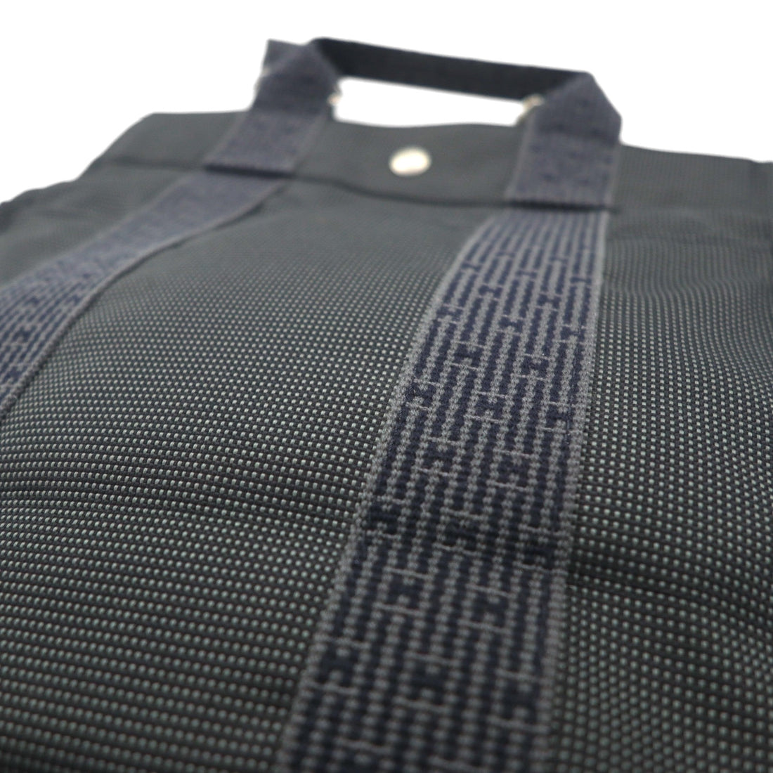 HERMES Airline Sac Ado PM Backpack Gray Canvas Made in France