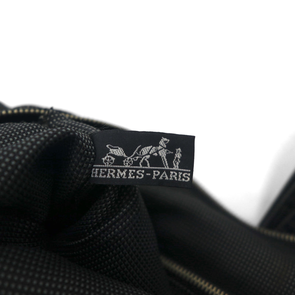 HERMES エールライン サックアドPM リュック バックパック グレー キャンバス フランス製