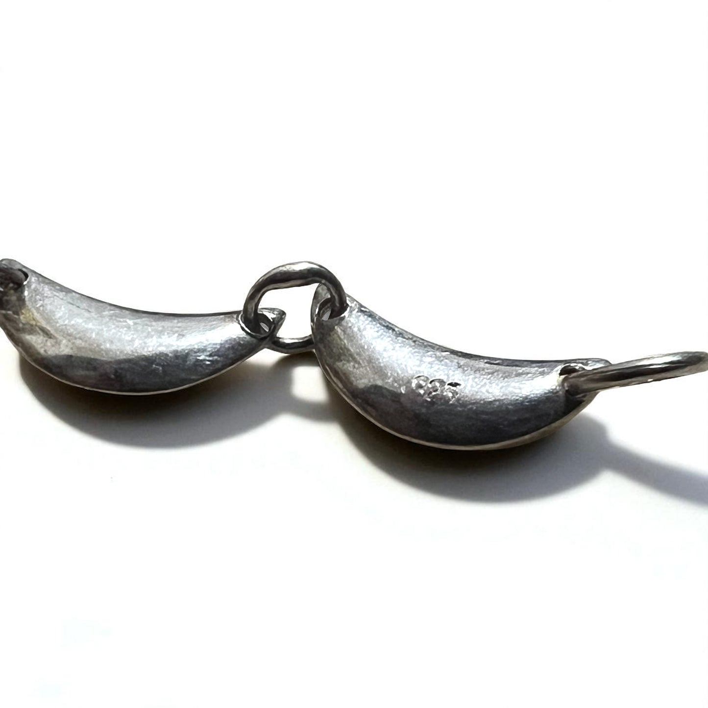 Vintage Silver Necklace Crescent Design Necklace Silver 925