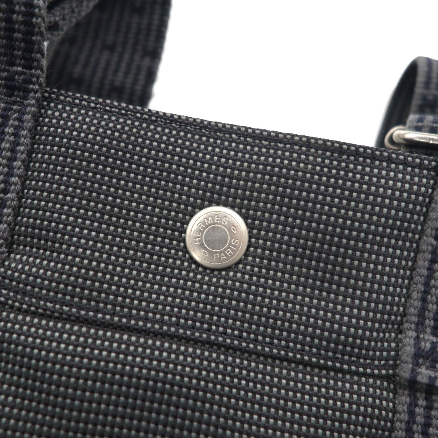 HERMES エールライン サックアドPM リュック バックパック グレー キャンバス フランス製