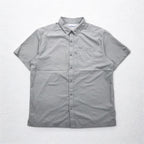Columbia PFG オムニシェード OMNI-SHADE スラックタイドキャンプシャツ フィッシングシャツ XL グレー ポリエステル FM7042