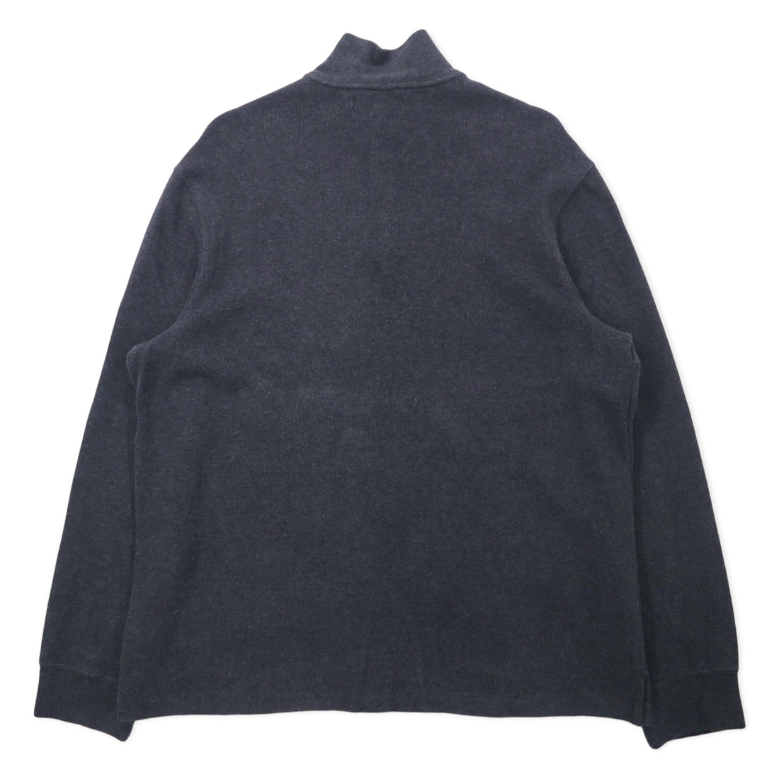 Polo by Ralph Lauren Half Zip Sweatshirt XL Grey Cotton Small Pony Embroidery Big Size