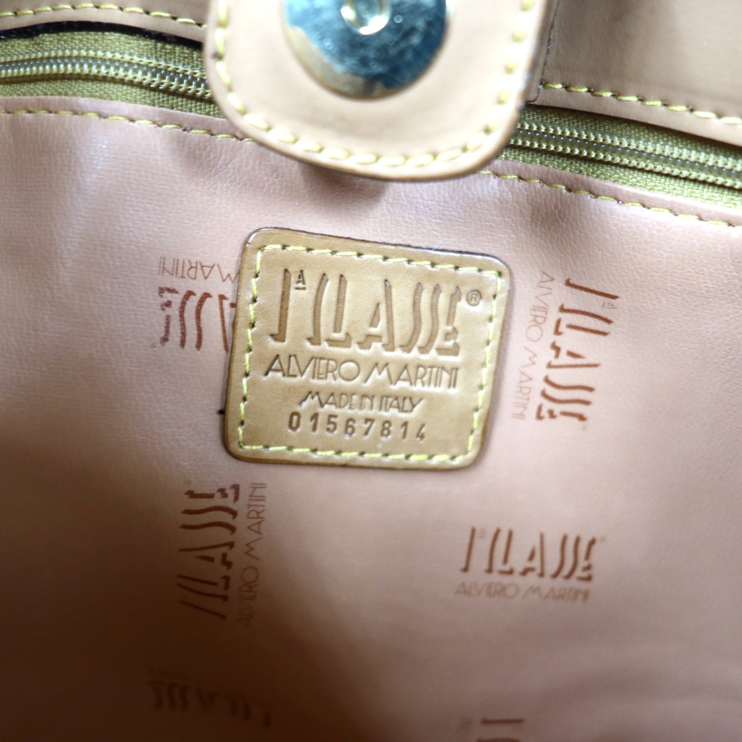 PRIMA CLASSE Tote Bag Beige PVC World Map Italian Made – 日本然リトテ