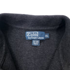 Polo by Ralph Lauren Half Zip Sweatshirt XL Grey Cotton Small Pony Embroidery Big Size