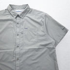Columbia PFG オムニシェード OMNI-SHADE スラックタイドキャンプシャツ フィッシングシャツ XL グレー ポリエステル FM7042