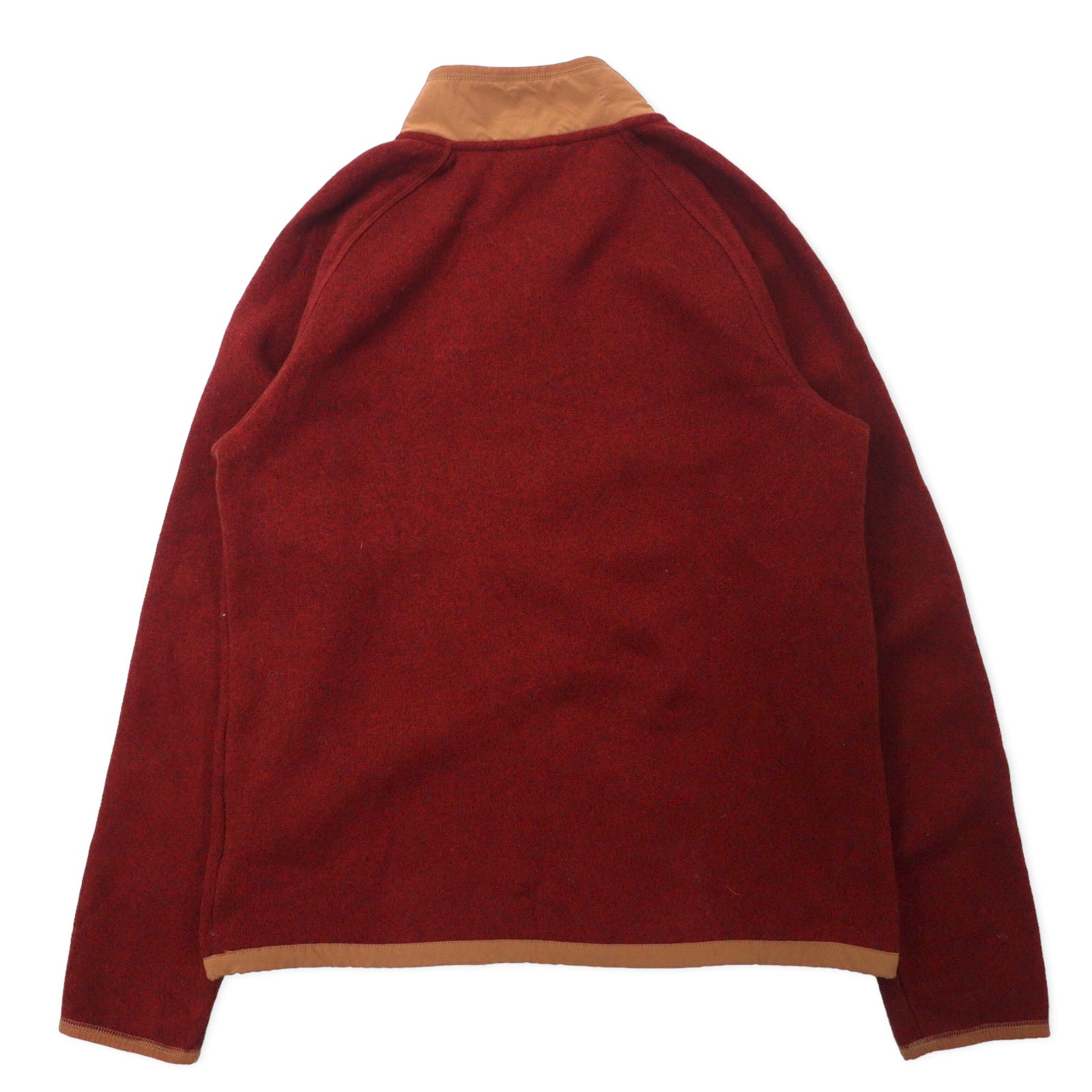 THE NORTH FACE Half Zip Fleece Jacket M Red Polyester