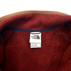 THE NORTH FACE Half Zip Fleece Jacket M Red Polyester