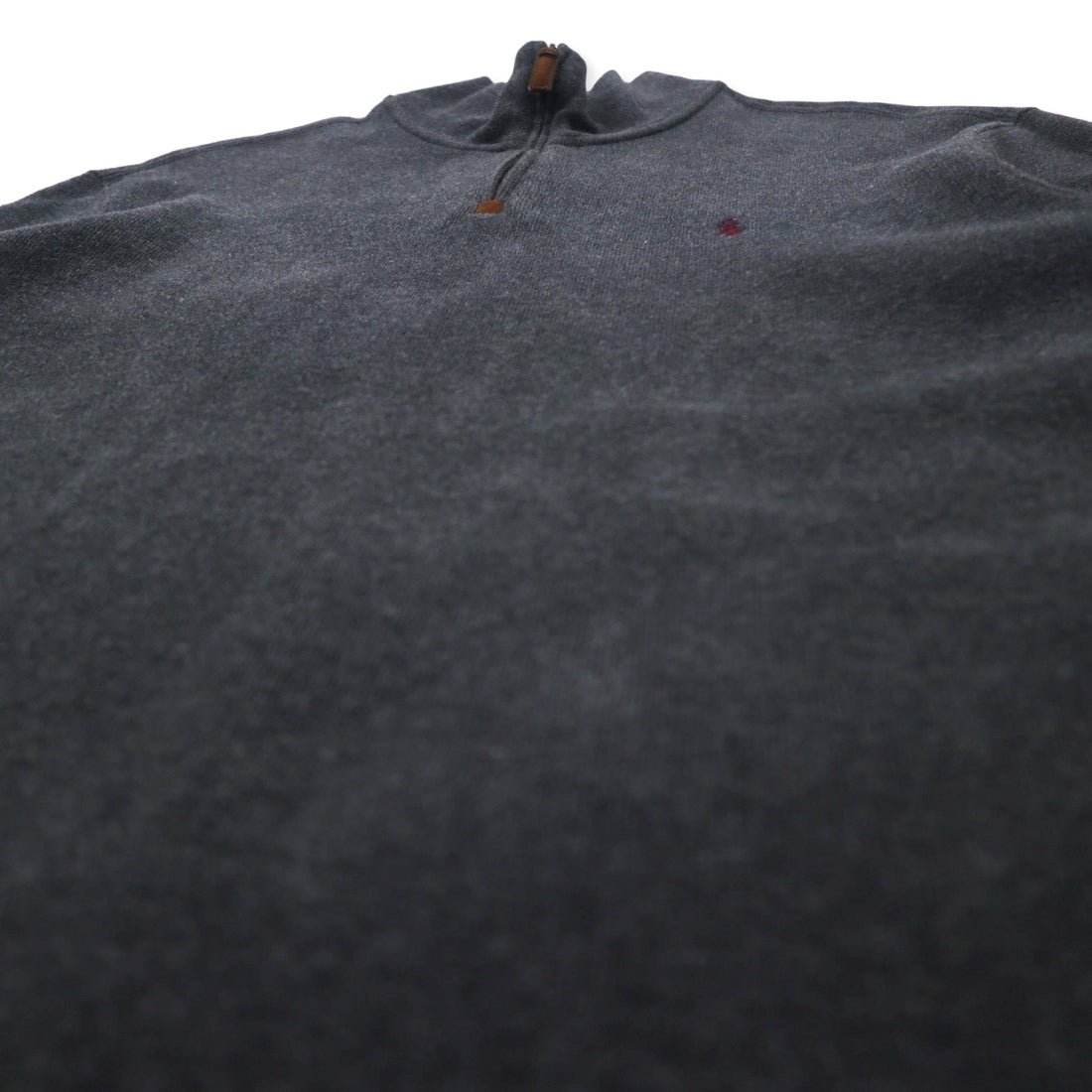 Polo by Ralph Lauren Half Zip Sweatshirt XL Grey Cotton Small Pony Embroidery Big Size