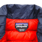 Patagonia ダウン セーター ベスト S ネイビー グースダウン 84622 フルジップ ハイネック