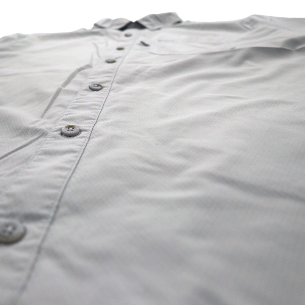 Columbia PFG オムニシェード OMNI-SHADE スラックタイドキャンプシャツ フィッシングシャツ XL グレー ポリエステル FM7042
