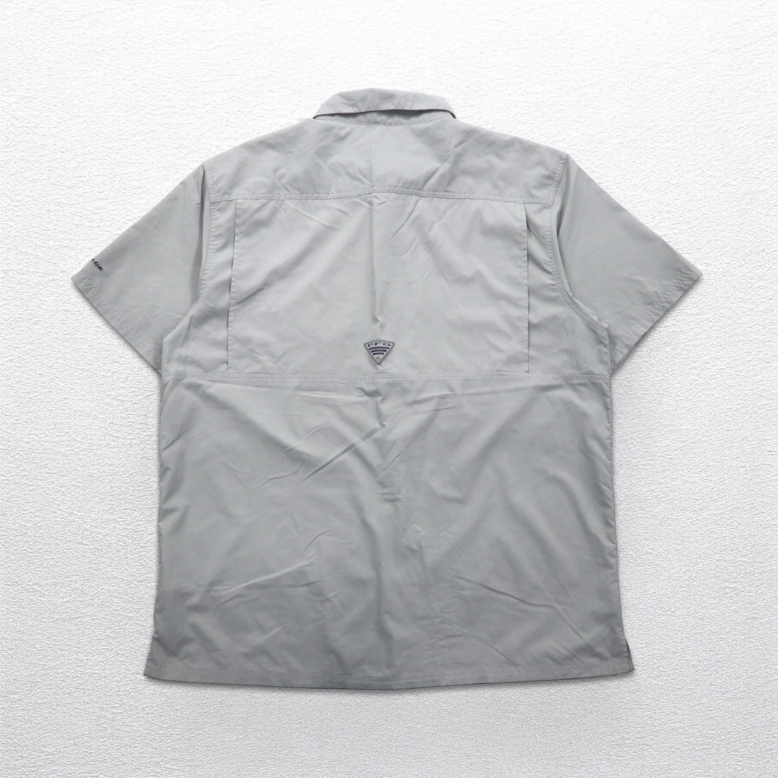 Columbia PFG オムニシェード OMNI-SHADE スラックタイドキャンプシャツ フィッシングシャツ XL グレー ポリエステル FM7042