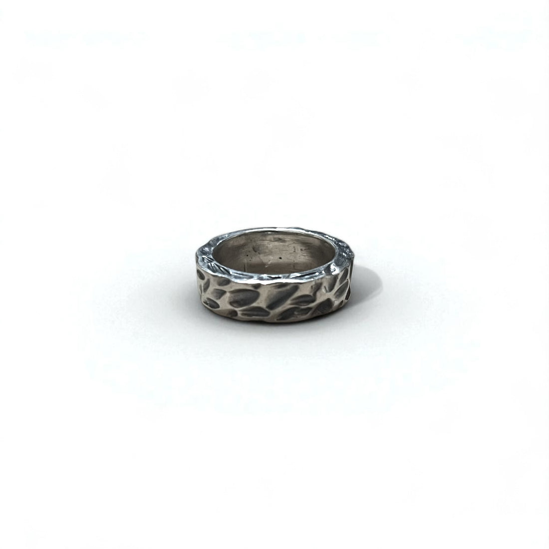 Vintage Silver Ring Hammered Texture ハンマーワーク 槌目 リング 指輪 13号 シルバー 925