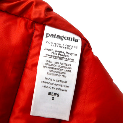 Patagonia ダウン セーター ベスト S ネイビー グースダウン 84622 フルジップ ハイネック