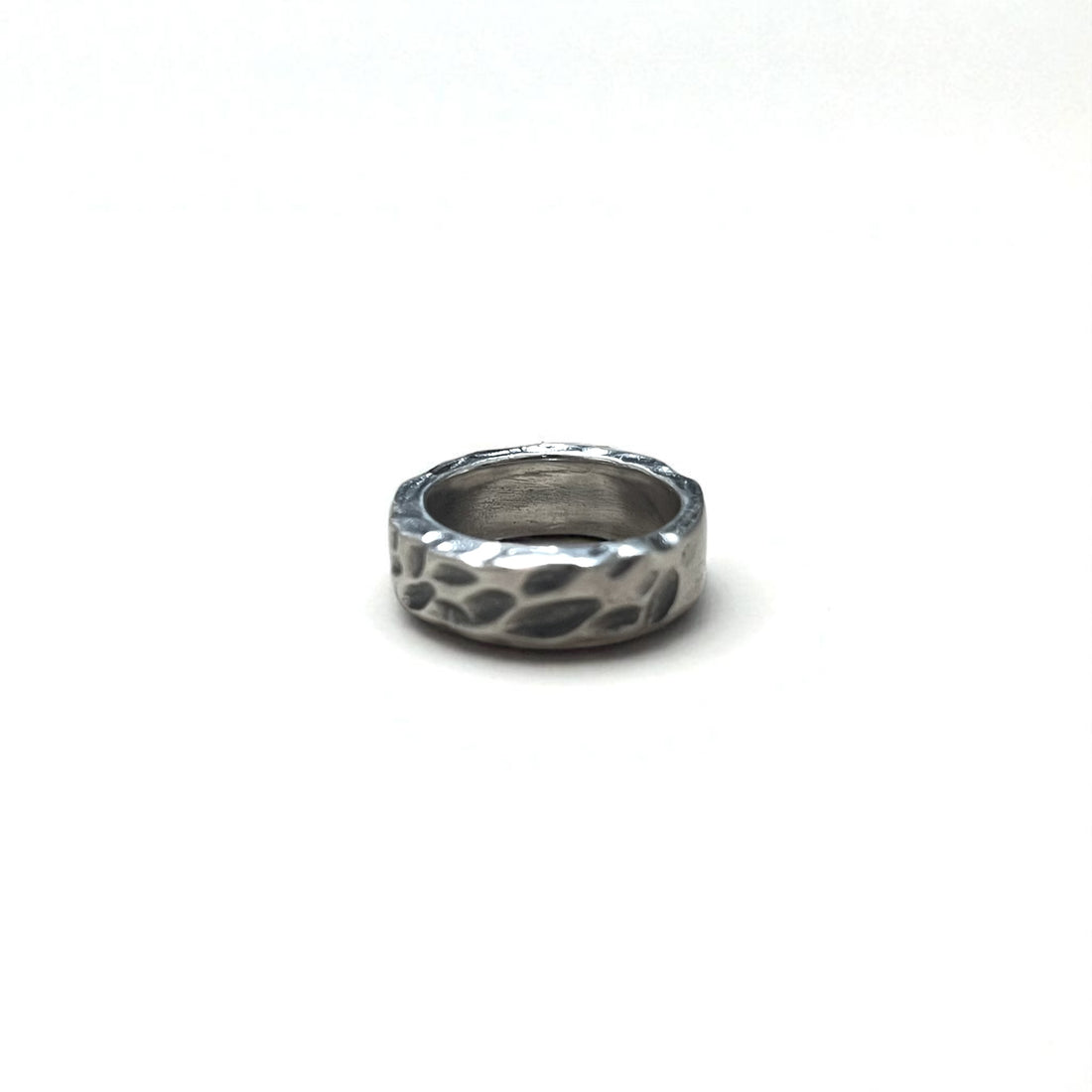 Vintage Silver Ring Hammered Texture ハンマーワーク 槌目 リング 指輪 13号 シルバー 925