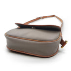 Christian Dior Made in France Old Shoulder Bag PVC Leather Grey CD Logo